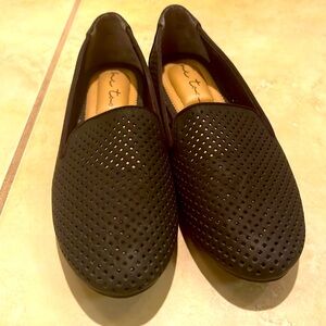 Me Too black flats. Has extra cushion in the heels for comfort